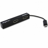 hub-approx-apphm4w-4-puertos-usb-2-0-microusb-negro